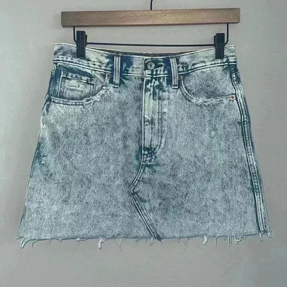 Abercrombie & fitch size 4 denim natural rise skirt new without tags - Picture 1 of 4